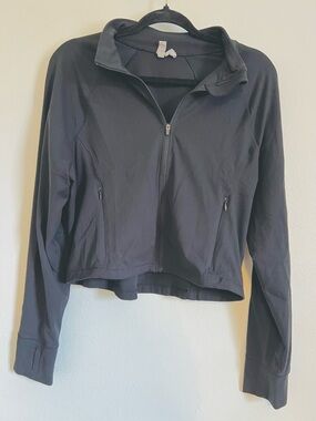 90 Degree By Reflex Black Zip-Up Utility Jacket